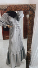 Plain Pleated Ruffle Dress Ver 3.0 - Light Grey